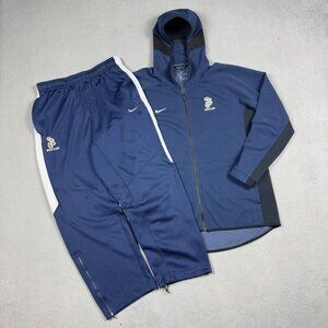 Nike Dri-FIT Tracksuit Mens Size L Blue Wrestling Hoodie Jacket & Pants Set